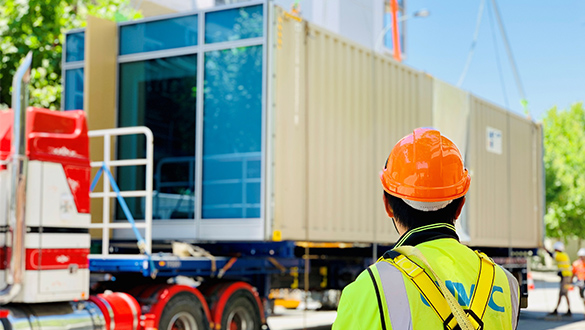 Full curtain wall pre-installation technology